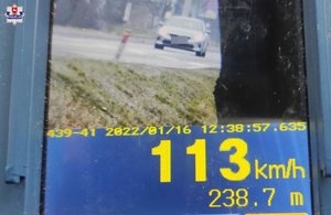 urzadzenie wskazujące prędkość pojazdu 113km