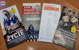 ulotki informacyjne stop pijanym kierowcom