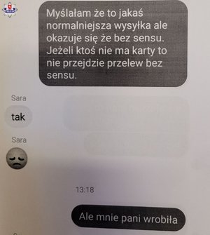 scan rozmowy z oszustem