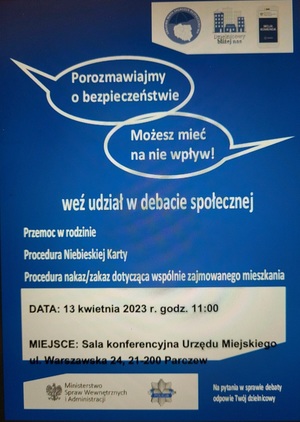 plakat debata społeczna