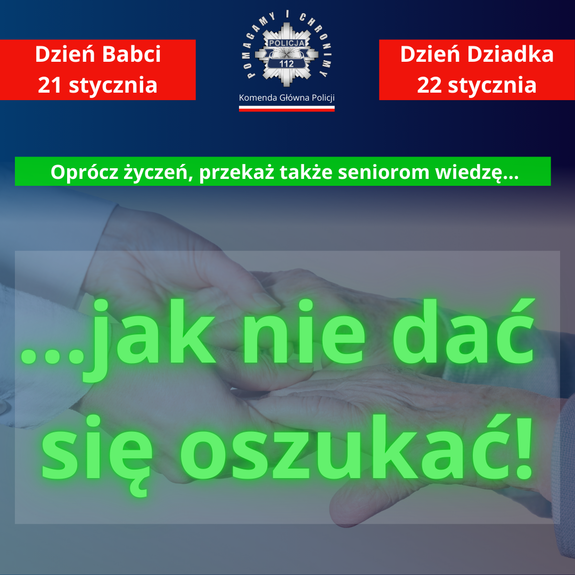 plakat z napisem nie daj się oszukać