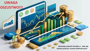 obraz na którym widać drobne pieniądze, komputer, strzałkę w górę