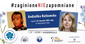 plakat zwizerunkiem zaginieonej dziewczynki