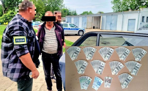 zatrzymany oraz zabezpieczona gotówka