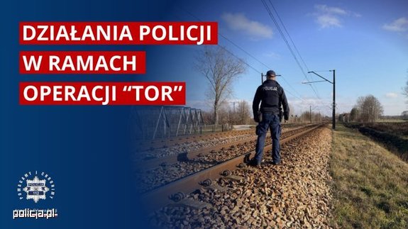 policjant przy torach