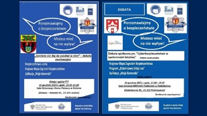 plakat promujący debaty społeczne
