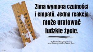 termometr zatopiony w śniegu