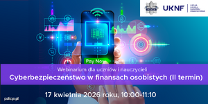 plakat dotyczący cyberśwoiata telefon z ikonami aplikacji na niebieskim tle