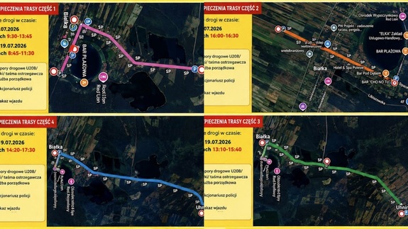 kolaż zdjęć map