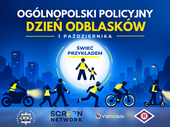plakat z odblaskami