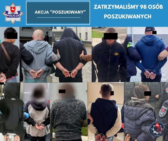 zatrzymane osoby poszukiwane